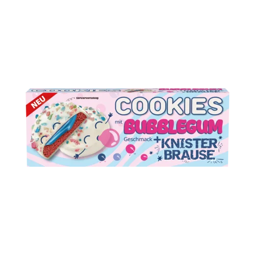 Cookies Bubble Gum Style mit Knisterbrause