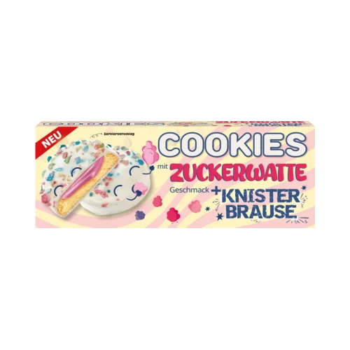 Cookies Zuckerwatte Style mit Knisterbrause