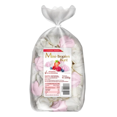 Original Baiser Mini-Tropfen bunt