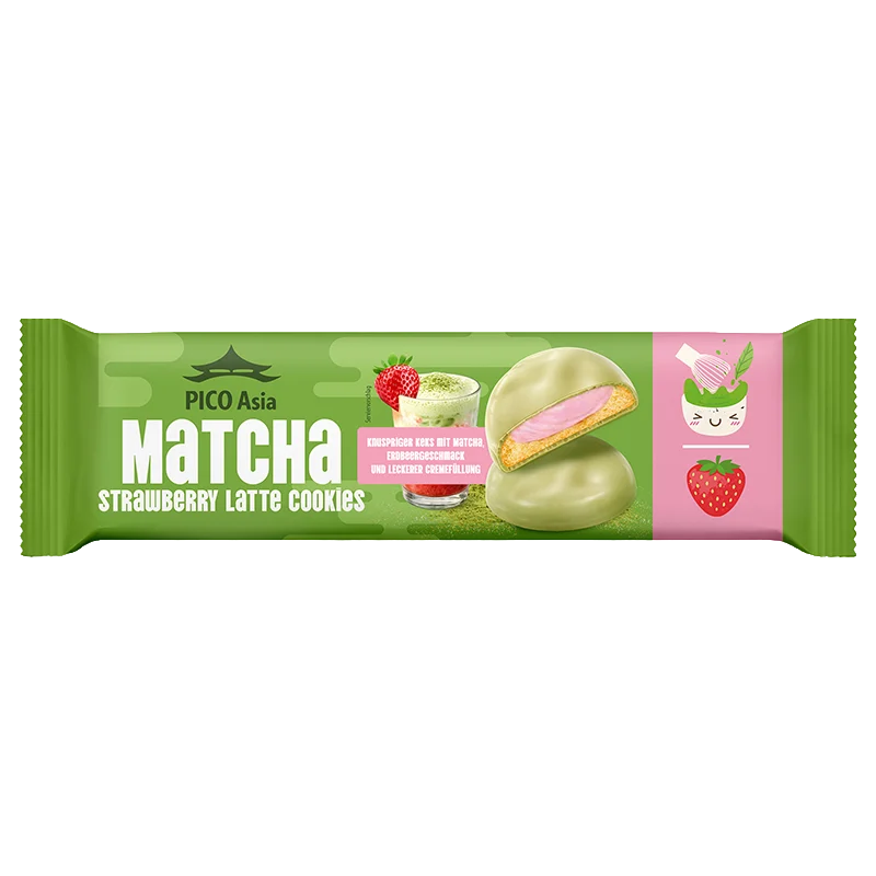 Strawberry Matcha Latte Cookies
